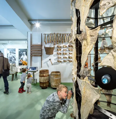Lots of objects from the fishing industry