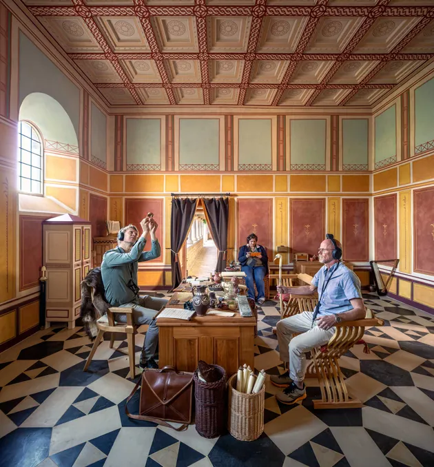 Study room in the roman villa