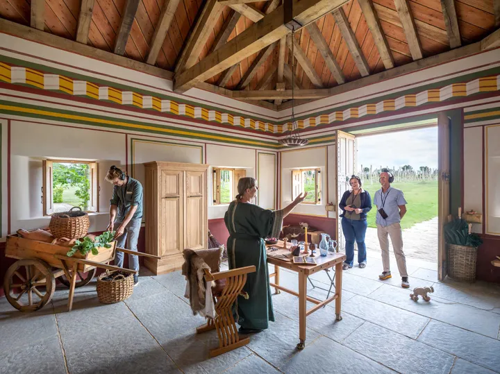 the welcome/entrance of the villa