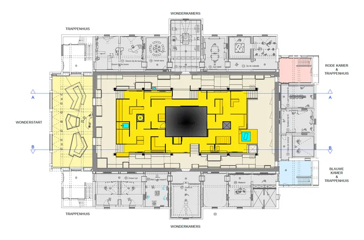 Floor plan of the Wonderkamers