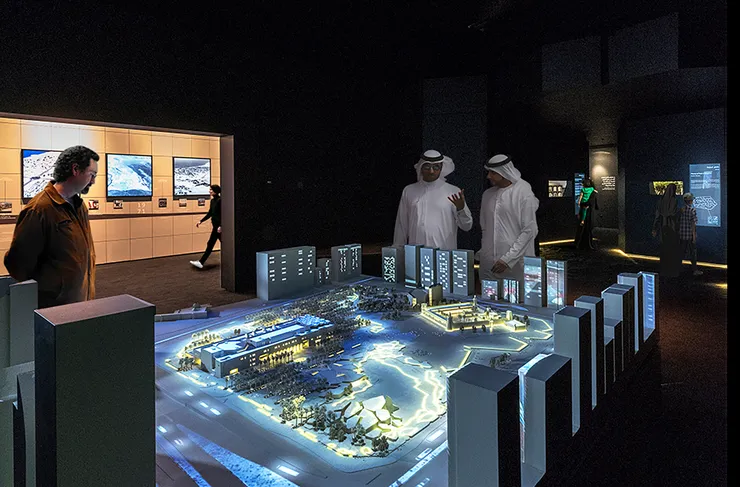 Kossmann.dejong designed the temporary exhibition on the history of Abu Dhabi and the Qasr Al Hosn Fort, going back 450 years, and plans for the fort area’s future.